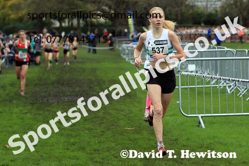 Girls Under-15s, 2022 British Athletics Cross Challenge, Sefton Park, Liverpool.  Photo: David T. Hewitson/Sports for All Pics